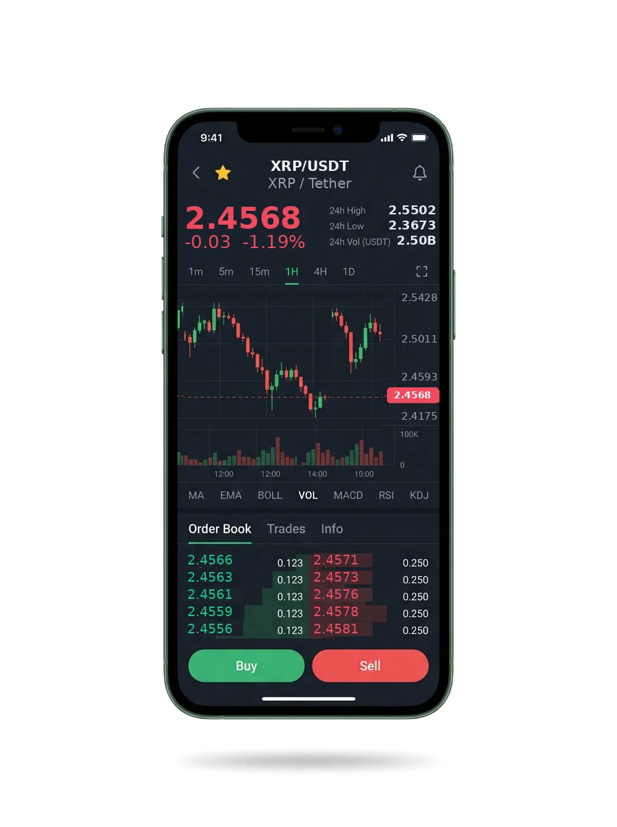 Mobile app screen showing the portfolio summary and a message from an account manager